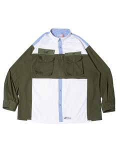 「予約商品」PASTED SOLDIER95 BUTTONDOWN OVERSIZED SHIRTS / col: OD