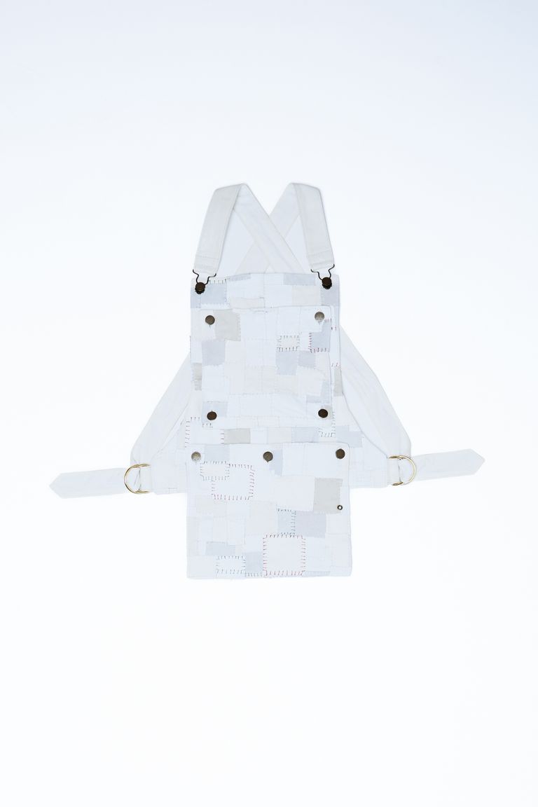 blackmeans - 945-80TAC326-1 / レザーエプロン レディース (BLACK  