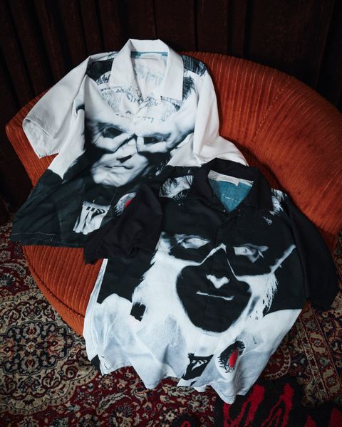 × 真島昌利 "俺は政治家だ" OPEN COLLAR SHIRT S/S