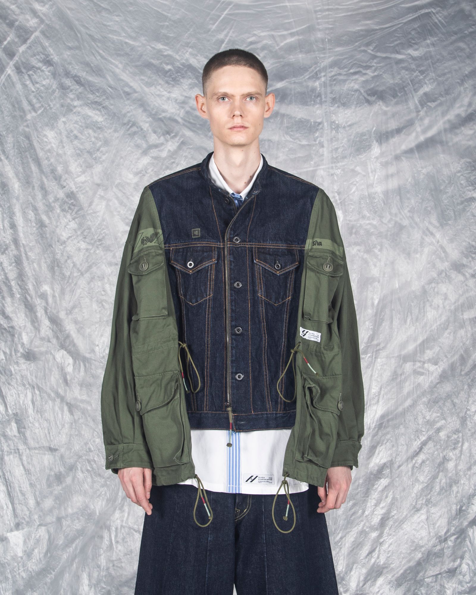 「予約商品」DENIM GS-MK2 COMBAT OVERSIZED JACKET / col: KHAKI