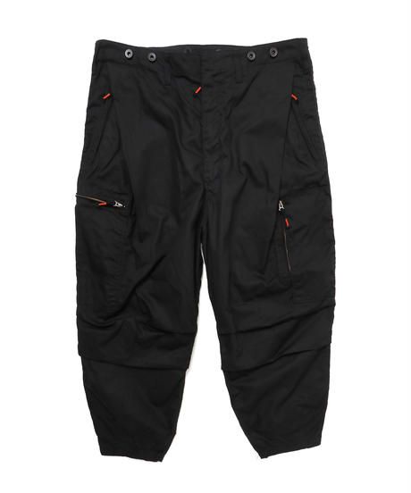 FLIGHT PLEATED SUSPENDER TROUSERS c/#1 BLACK