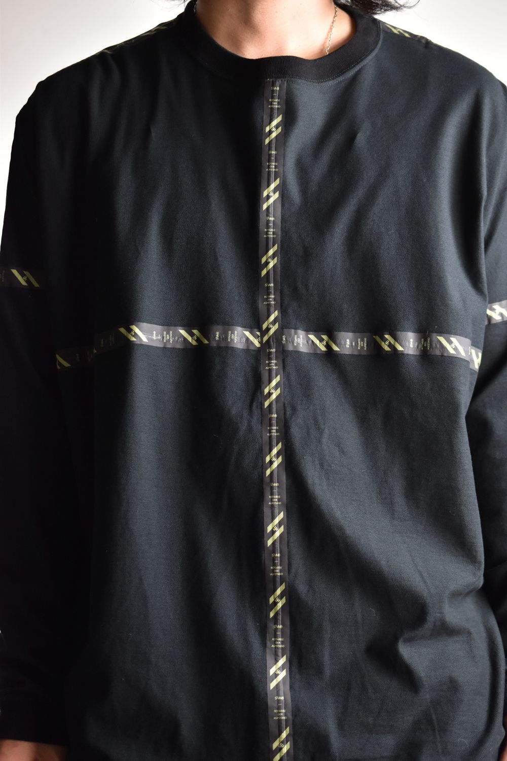 FLATSEAM LINE WIDE L-SLEEVE c/#1 BLACK