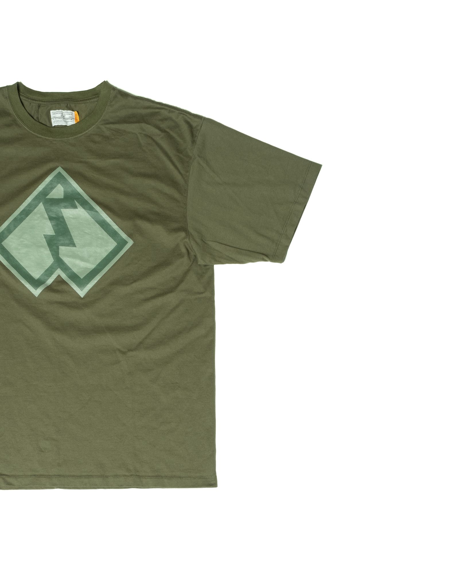 「予約商品」BACK-SEAM EMBLEM PLAIN TEE / col: OD