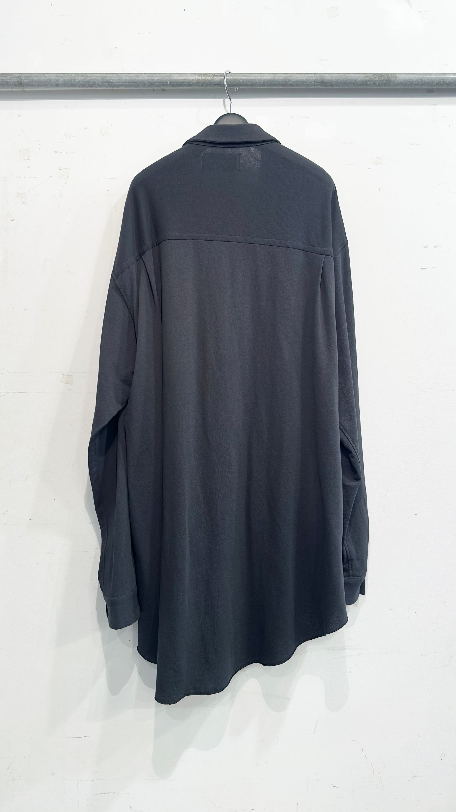 “YOREYORE” OVER SIZE SHIRT / ロングシャツ (BLACK,KHAKI,LIGHT GREY)