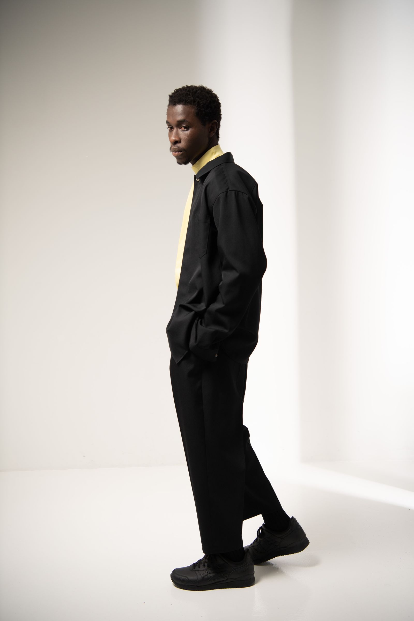 「予約商品」ZIP SHIRT (BLACK)