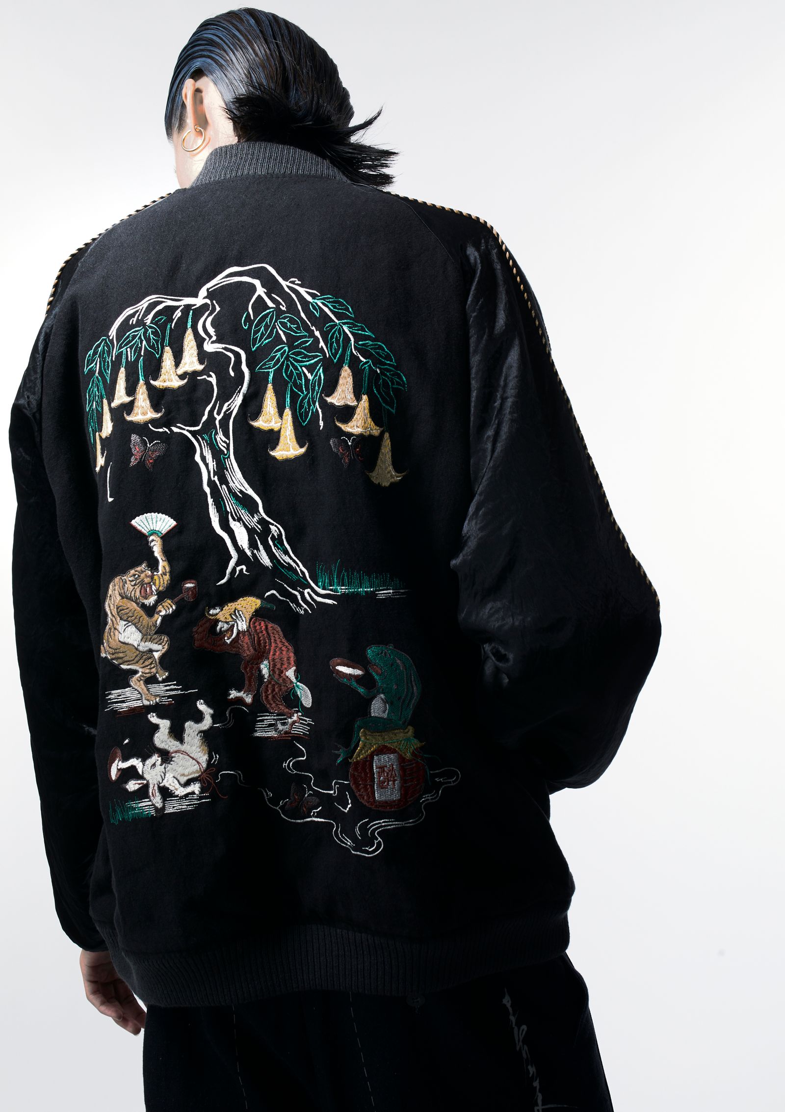 Azuma - × ROTAR 鳥獣戯画 SUKA JACKET / スカジャン (BLACK