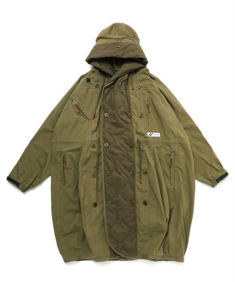 FLIGHT BALLOON WIDE LONG COAT c/#2 KHAKI