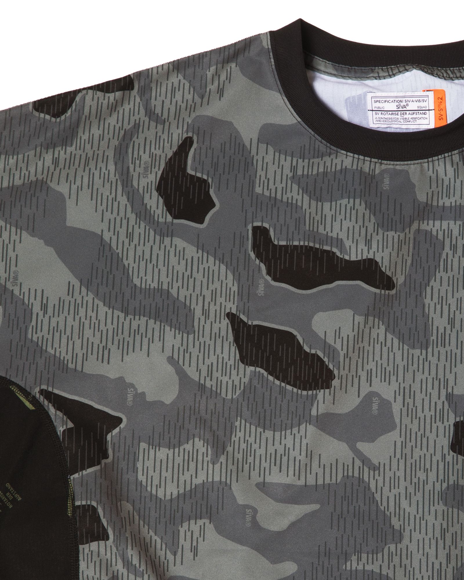 「予約商品」SPLINTER-CAMO WIDE L-SLEEVE / col: BLACK