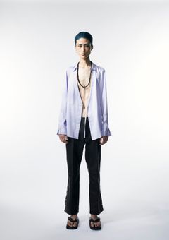 LEATHER WESTERN PANTS / レザーパンツ (BLACK)