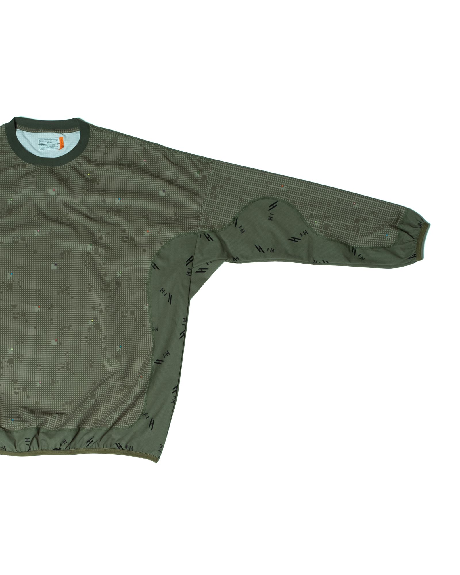 NIGHT-CAMO OVERSIZED L-SLEEVE / col: KHAKI NIGHT-CAMO