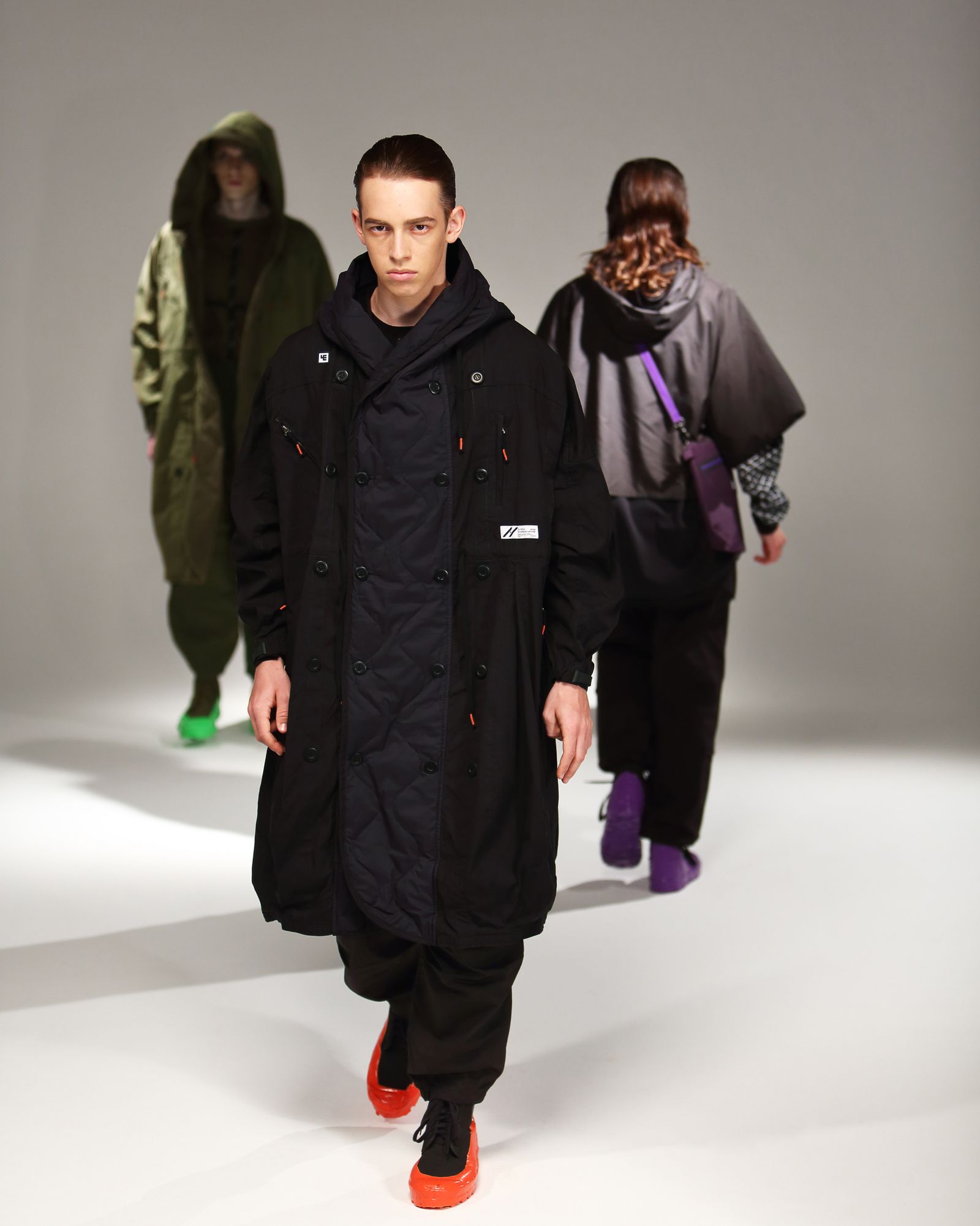 FLIGHT BALLOON WIDE LONG COAT c/#1 BLACK