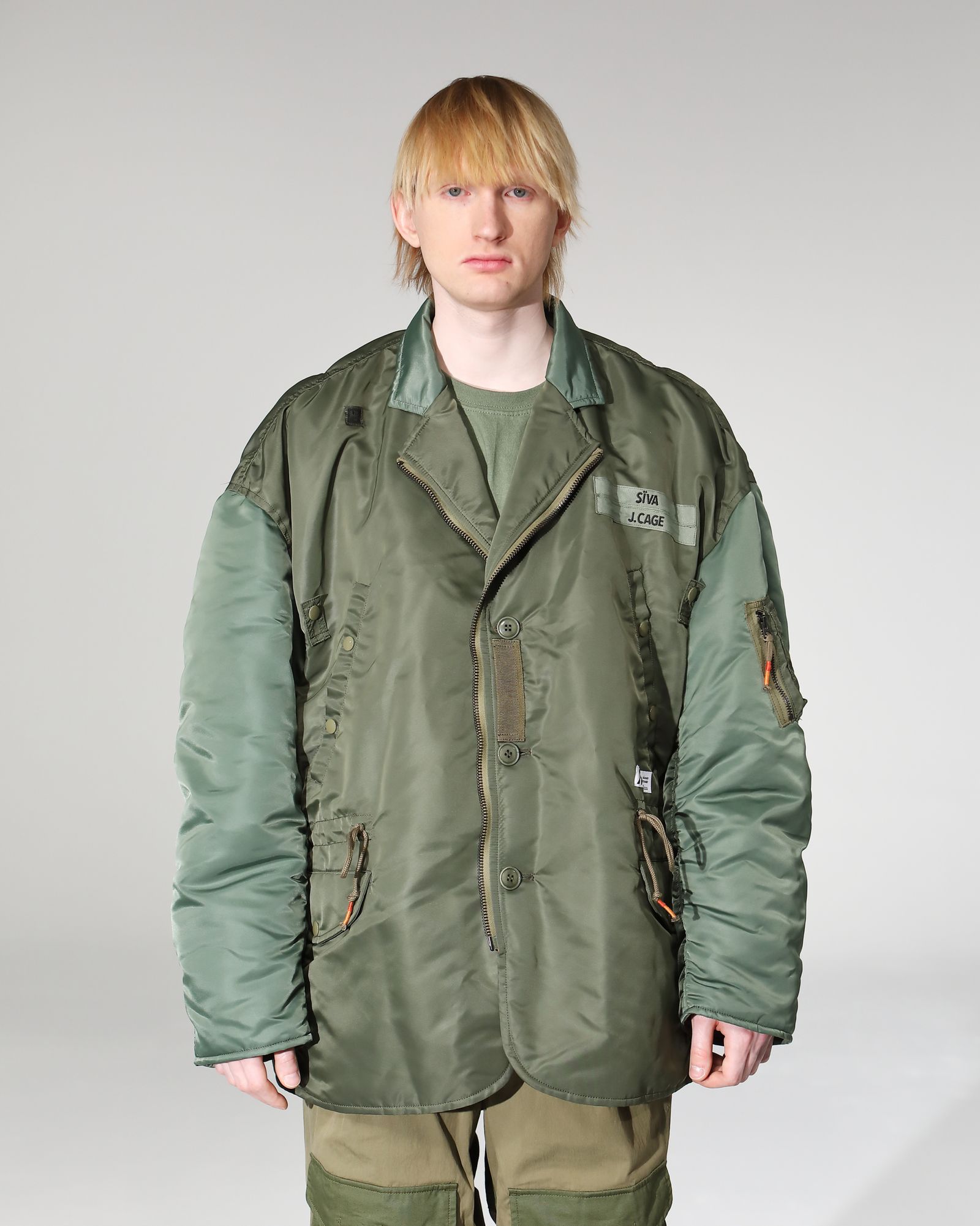 SÏVA - MA-1 FLIGHT DOUBLE-JACKET # c/OD | HAZE