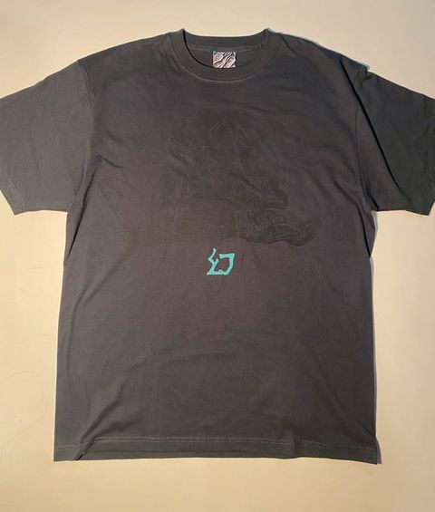 【受注生産】HALLUCINATION CLUB "ZATAI effect T-shirts" GREYSHGREEN  (satoshi ito)