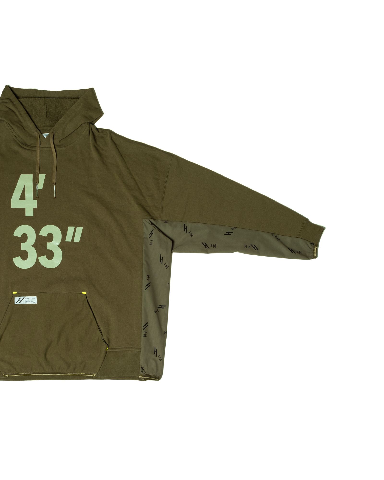 「予約商品」KANGAROO-POCKET WIDE JOGGER HOODIE / col: KHAKI