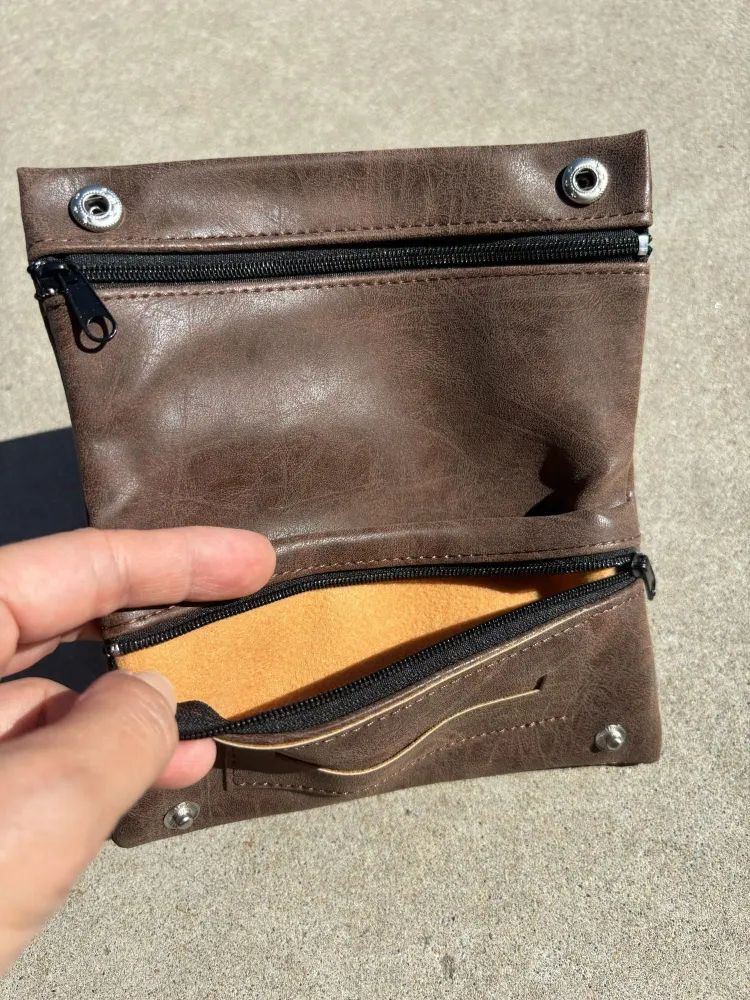 CIGARETTE POUCH ( Leather Brown ) / シャグケース タバコケース