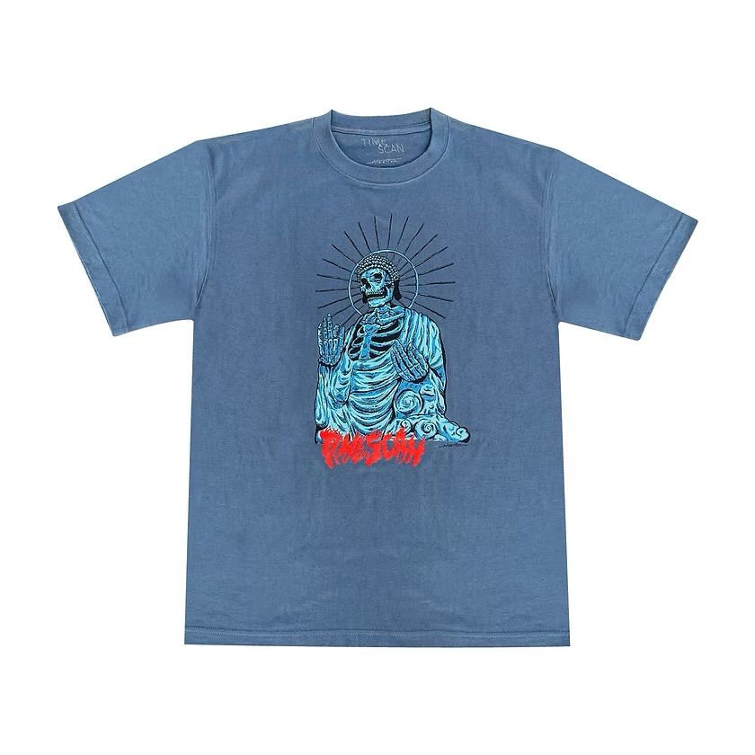 HIROTTON × TIMESCAN GREAT BUDDHA TEE (BLUE) / Tシャツ