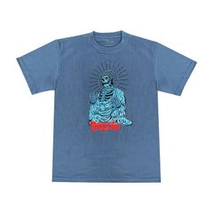 HIROTTON × TIMESCAN GREAT BUDDHA TEE (BLUE) / Tシャツ