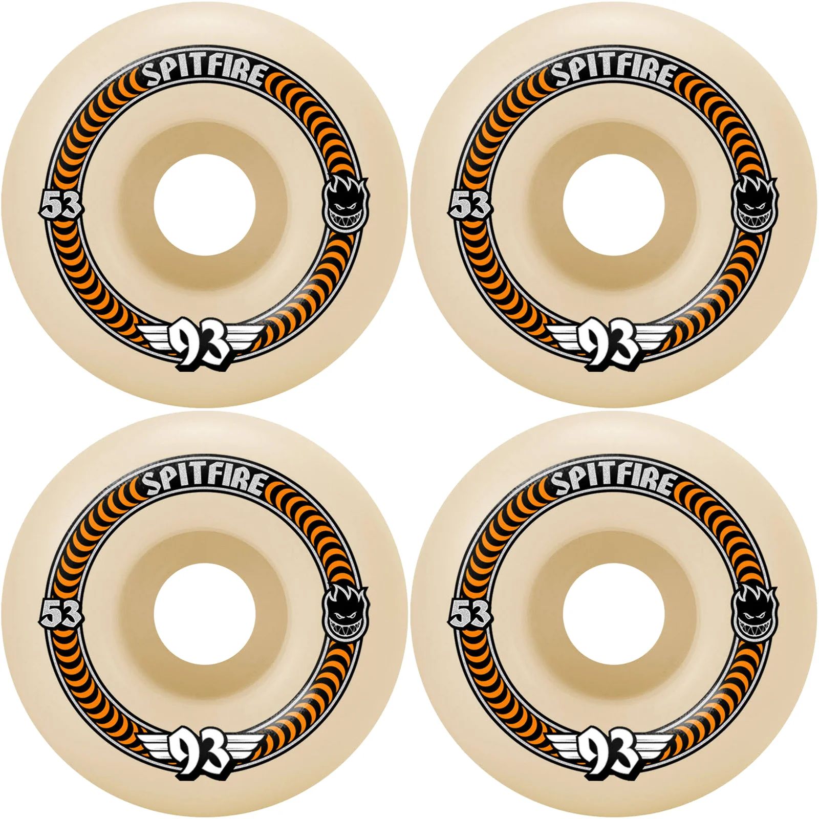 Spitfire Formula Four Classic Wheel 93DU 60mm ( Natural ) / スケボーウィール