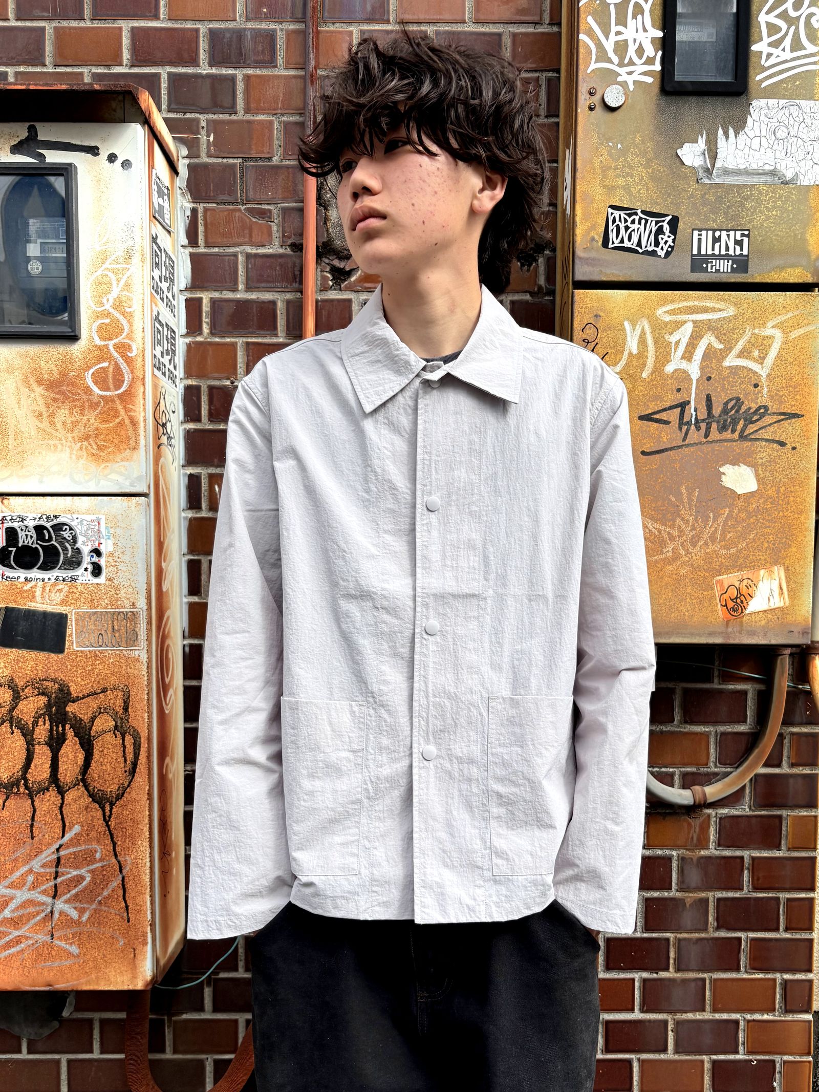 Pop Beattie Overshirt Raindrops  / ジャケット