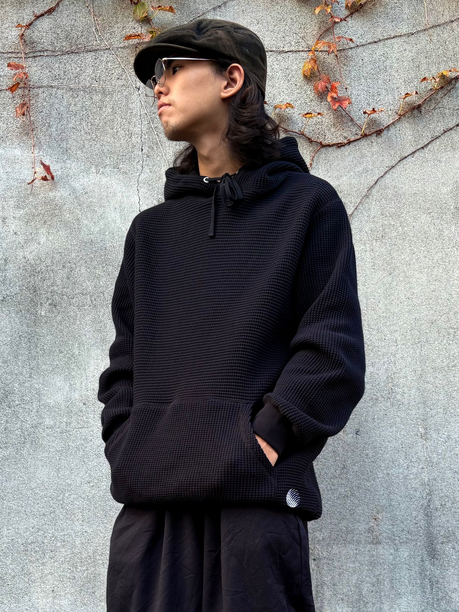THERMAL PULL OVER HOODIE / サーマル パーカー