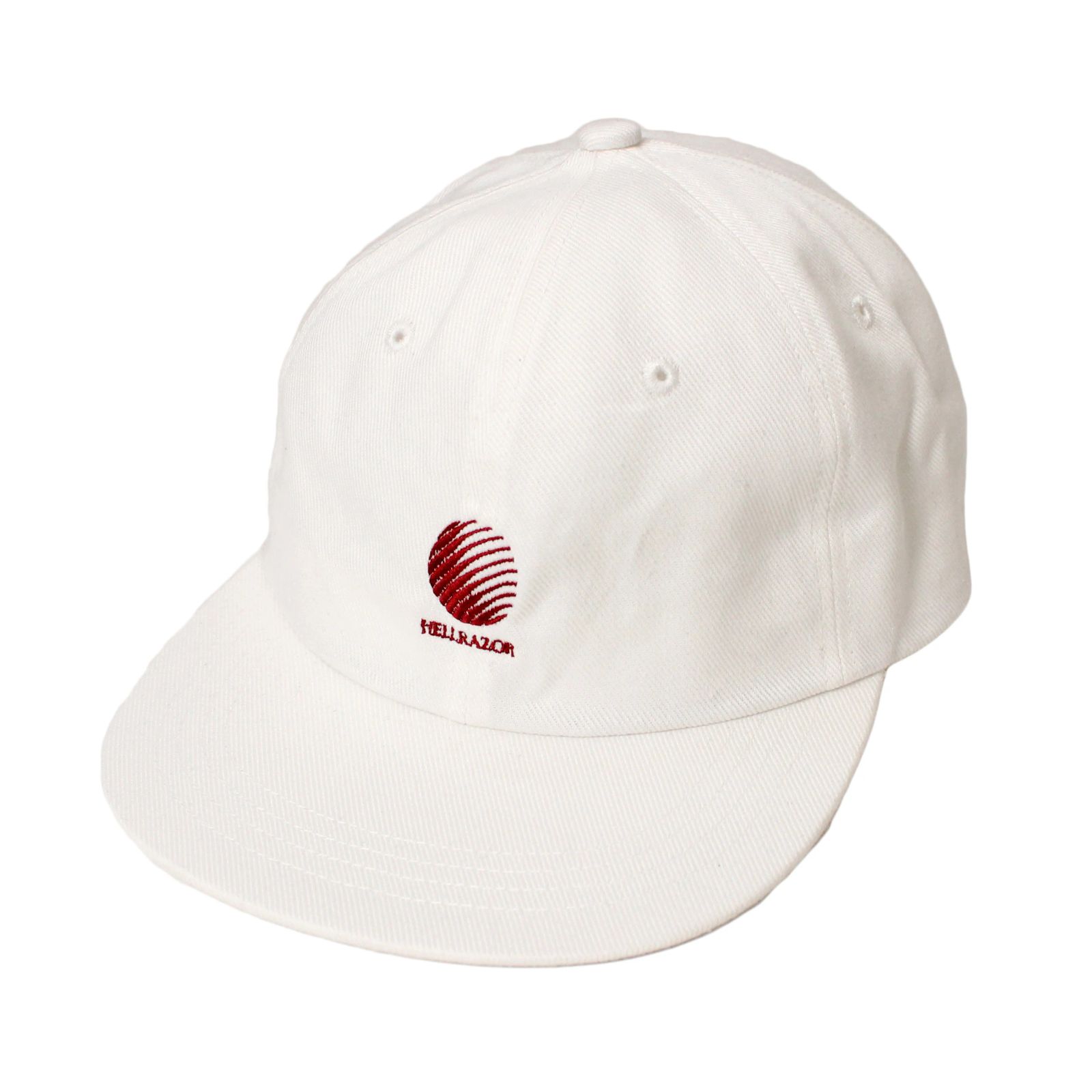 TWILL LOGO 6PANEL CAP WHITE / BURGUNDY / キャップ