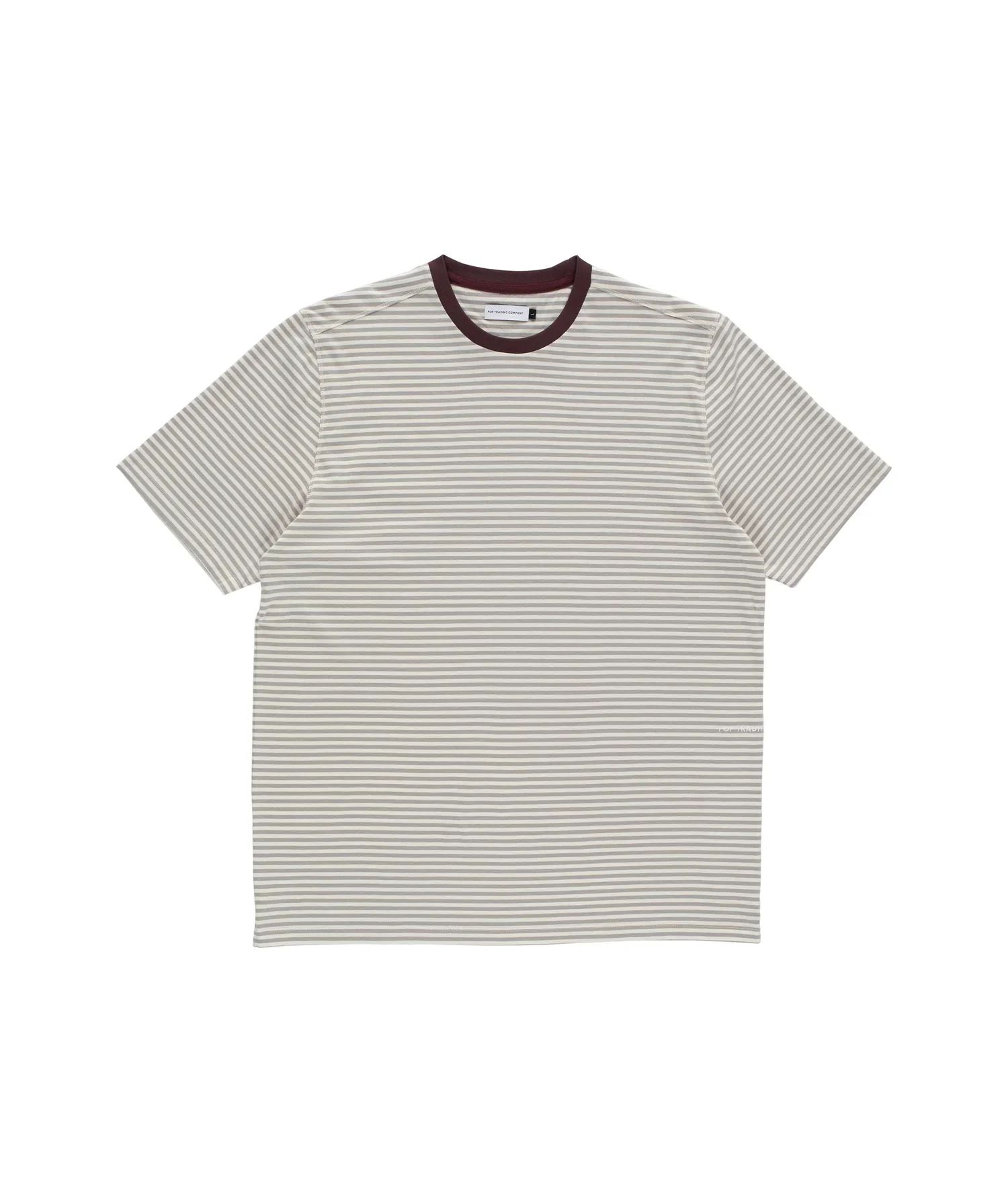 Pop Striped Logo T-Shirt Quarry / Tシャツ