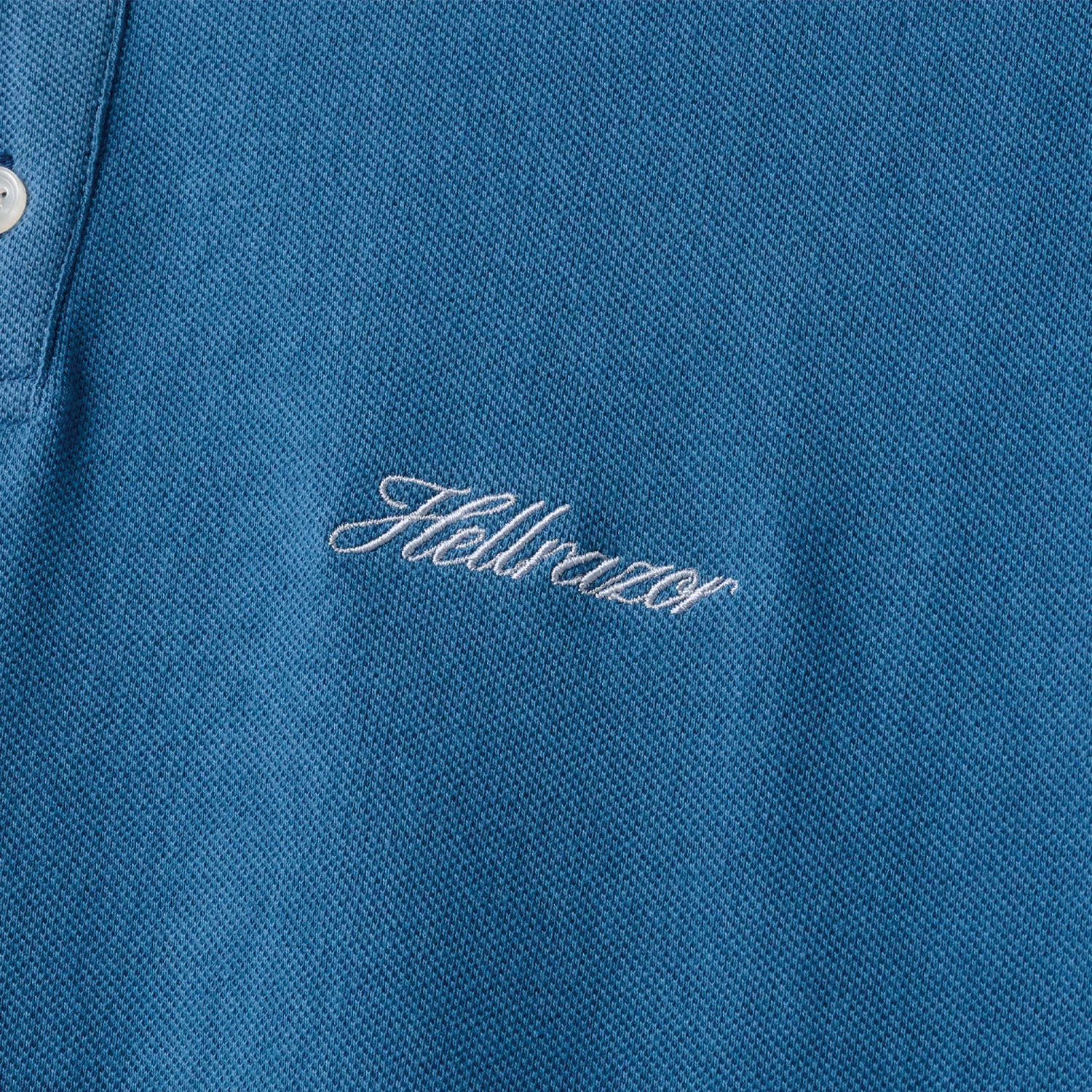 SCRIPT LOGO POLO SHIRT - JADE BLUE / ポロシャツ