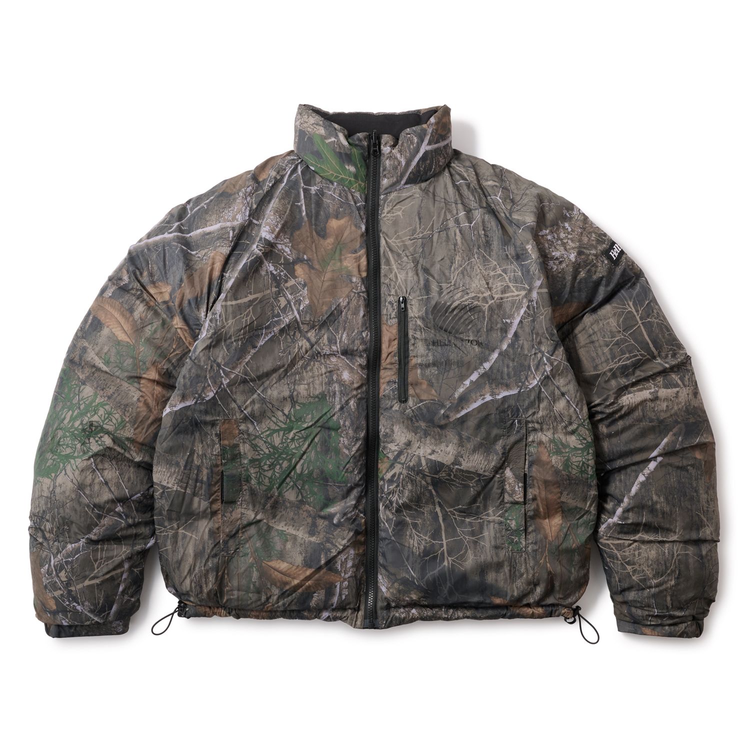 RIPSTOP REVERSIBLE DOWN JACKET (BLACK / REAL TREE CAMO) / リバーシブル ダウンジャケット