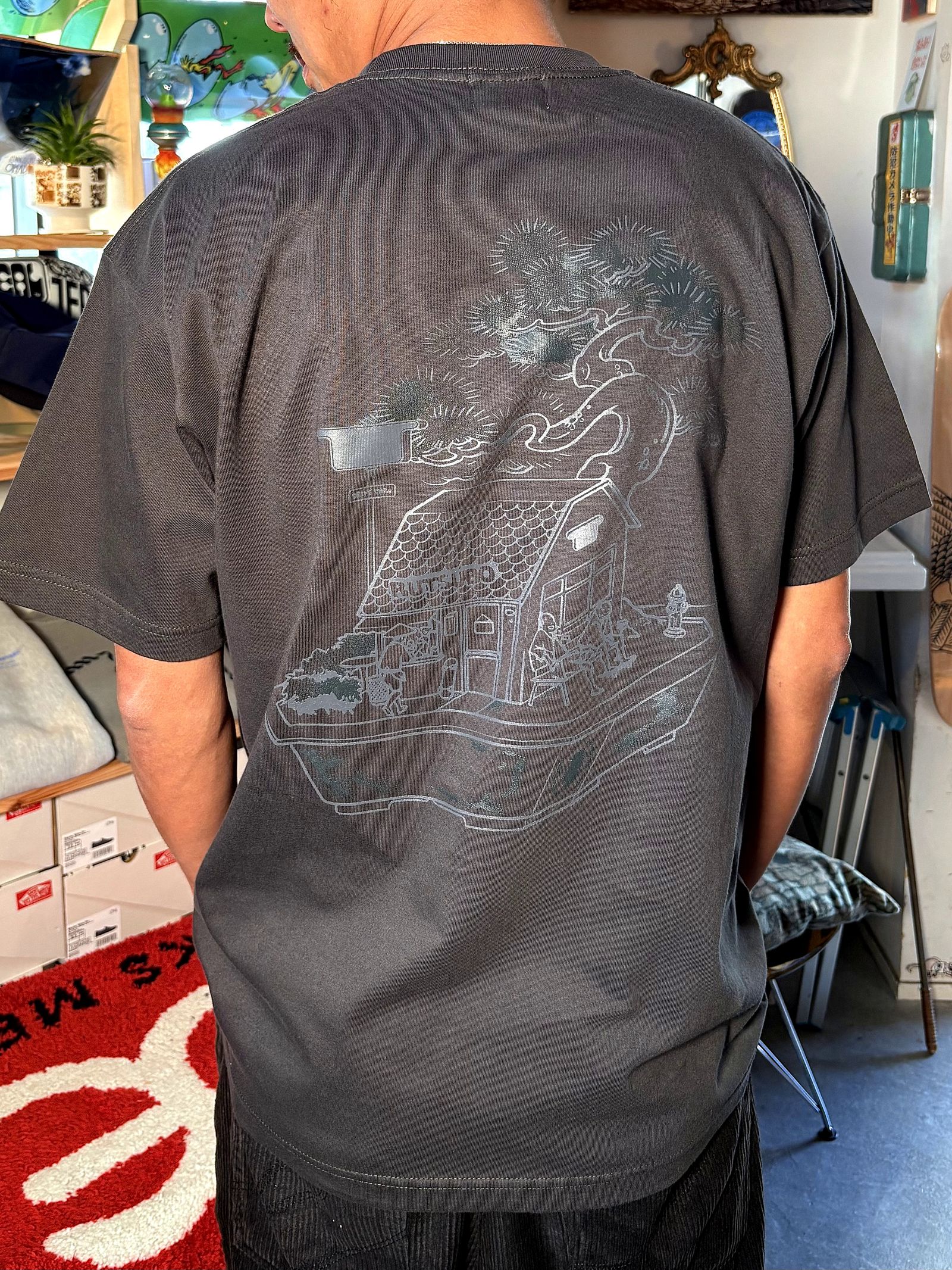 BONSAI T-SHIRTS (RUTSUBO×YU SUDA）INK BLACK  / Tシャツ