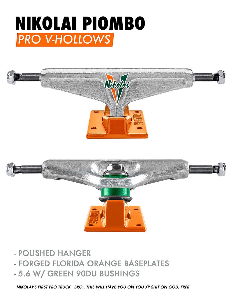 NIKOLAI PIOMBO PRO V-HOLLOWS POLISHED/ORANGE | 5.6 V-HOLLOWS HI | オレンジ