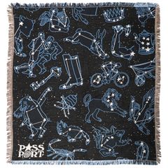 Stargazer Throw Blanket ( Blue / Black ) / ブランケット