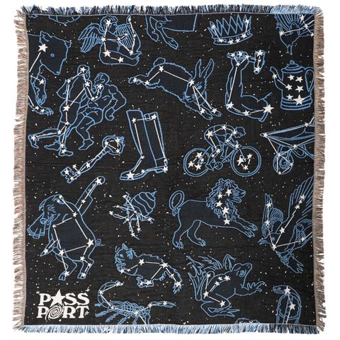 Stargazer Throw Blanket ( Blue / Black ) / ブランケット