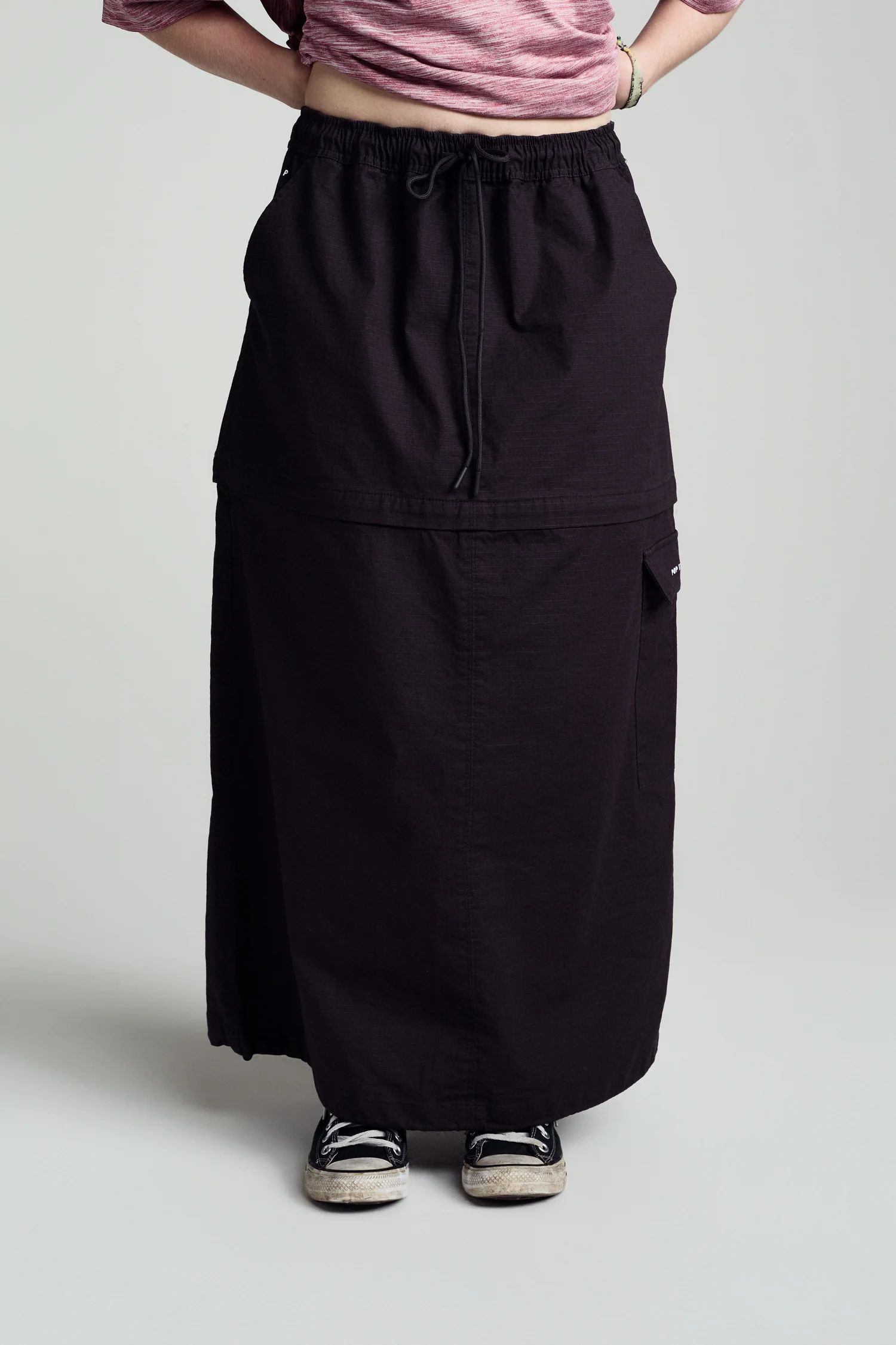 POP Sophie Zip Off Skirt Anthracite / ジップアップ スカート