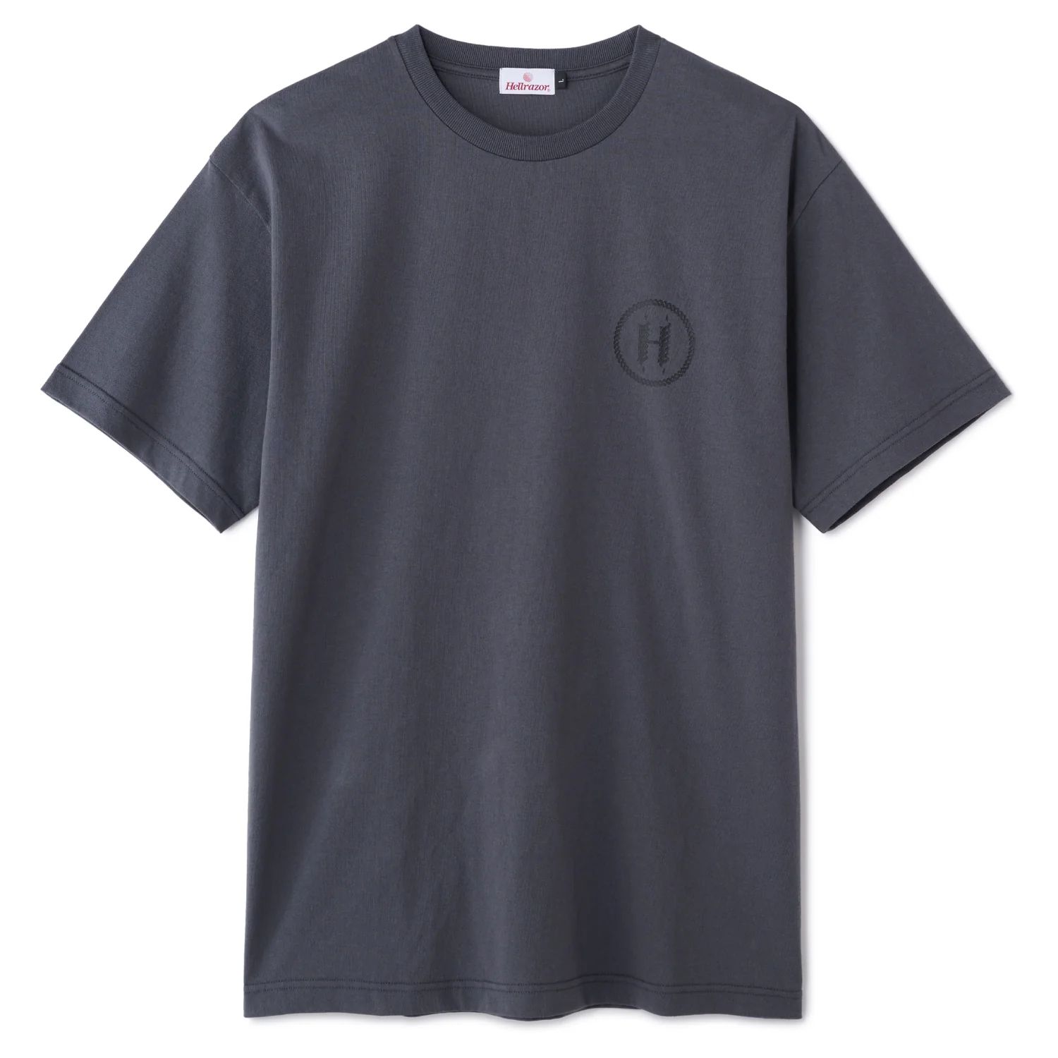 ROPE LOGO SHIRT - CHARCOAL GREY HELLRAZOR®︎ MOZYSKEY COLLECTION  / Tシャツ