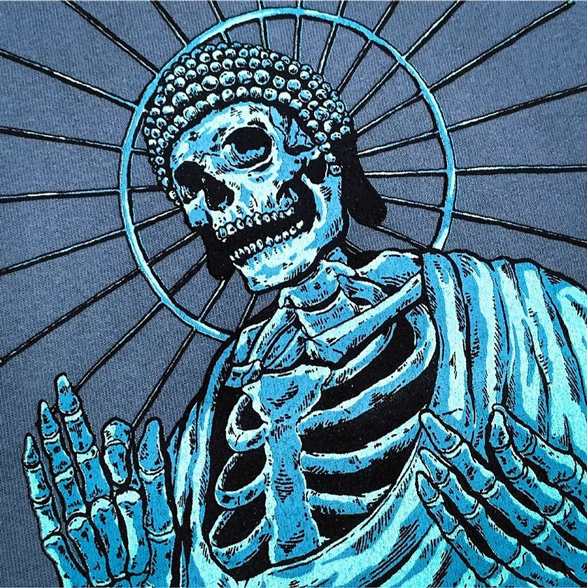 HIROTTON × TIMESCAN GREAT BUDDHA TEE (BLUE) / Tシャツ
