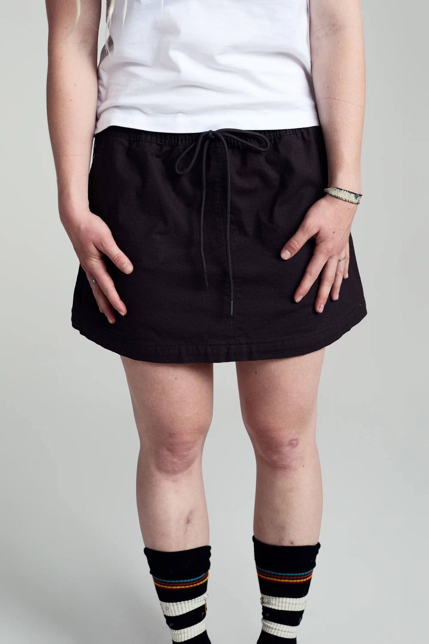 POP Sophie Zip Off Skirt Anthracite / ジップアップ スカート