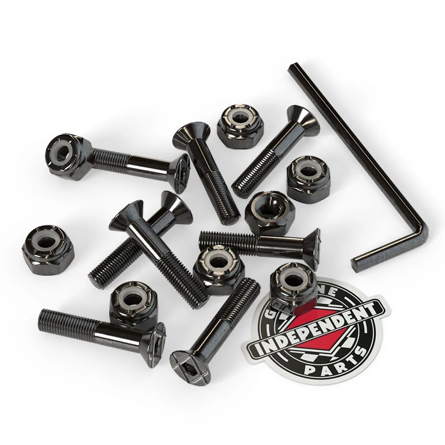 GENUINE PARTS 1" ALLEN HARDWARE BLK | 1インチ 六角 | ブラック | ハードウェア (ナット+ボルト)