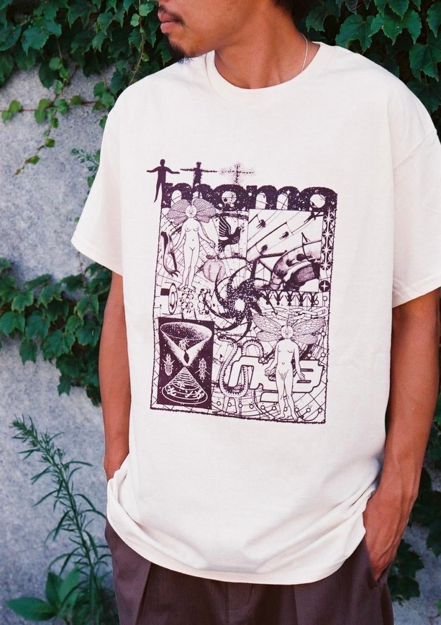 MOMONGA EMERGE TEE ( Natural ) / Tシャツ