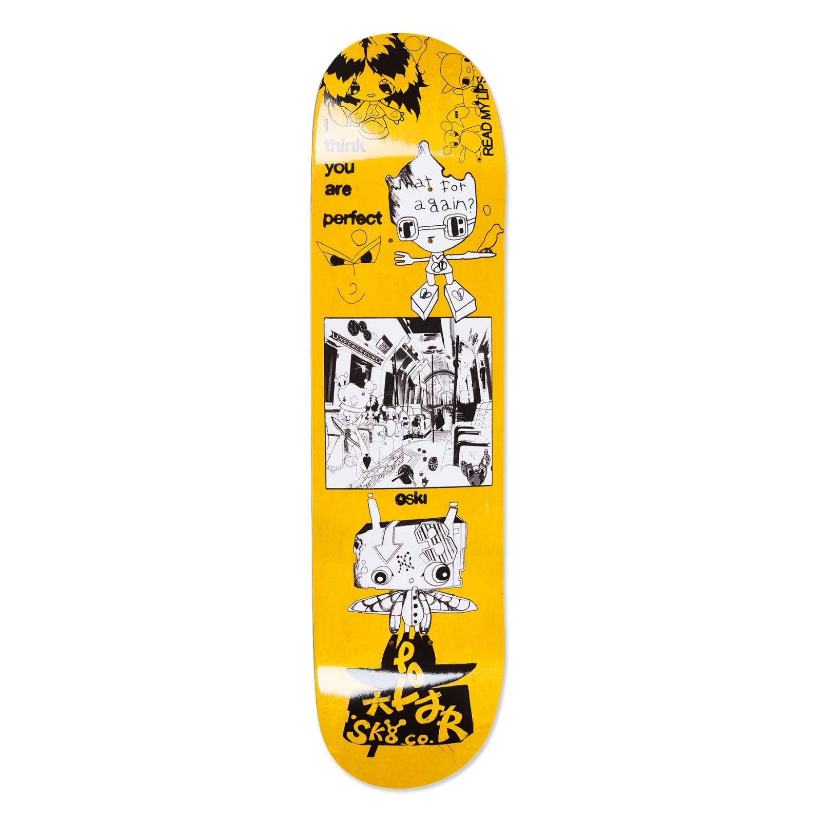 Oski - I Think You Perfect - Yellow 8.25 / スケボーデッキ