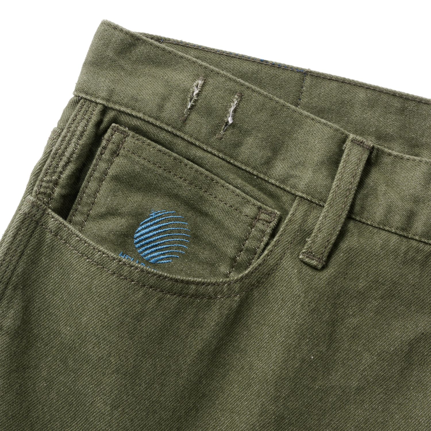 BAGGIE DENIM PANTS MOS GREEN / デニムパンツ