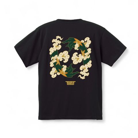 八角天 S/S T-SHIRTS ( RUTSUBO × 醪（LOW MOROMI) ） / 半袖Tシャツ(Black)