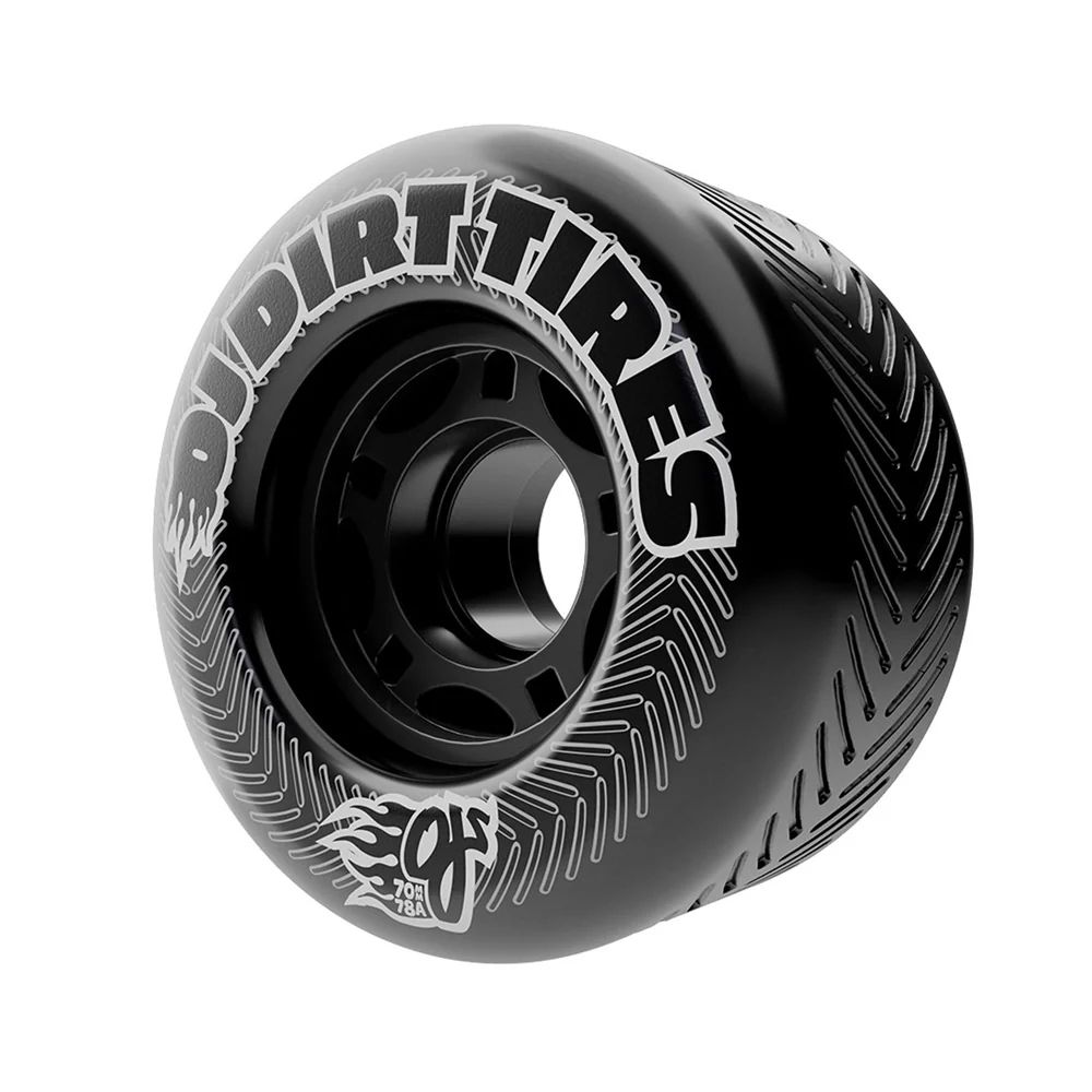 70mm VANDALS DIRT TIRES THUNDER JUICE BLACK 78A SKATEBOARD WHEELS | ブラック