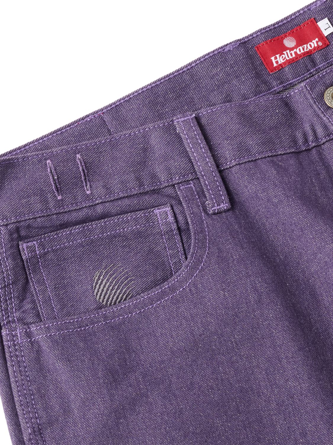 BAGGIE COLOR DENIM PANTS - DEEP PURPLE / デニム パンツ
