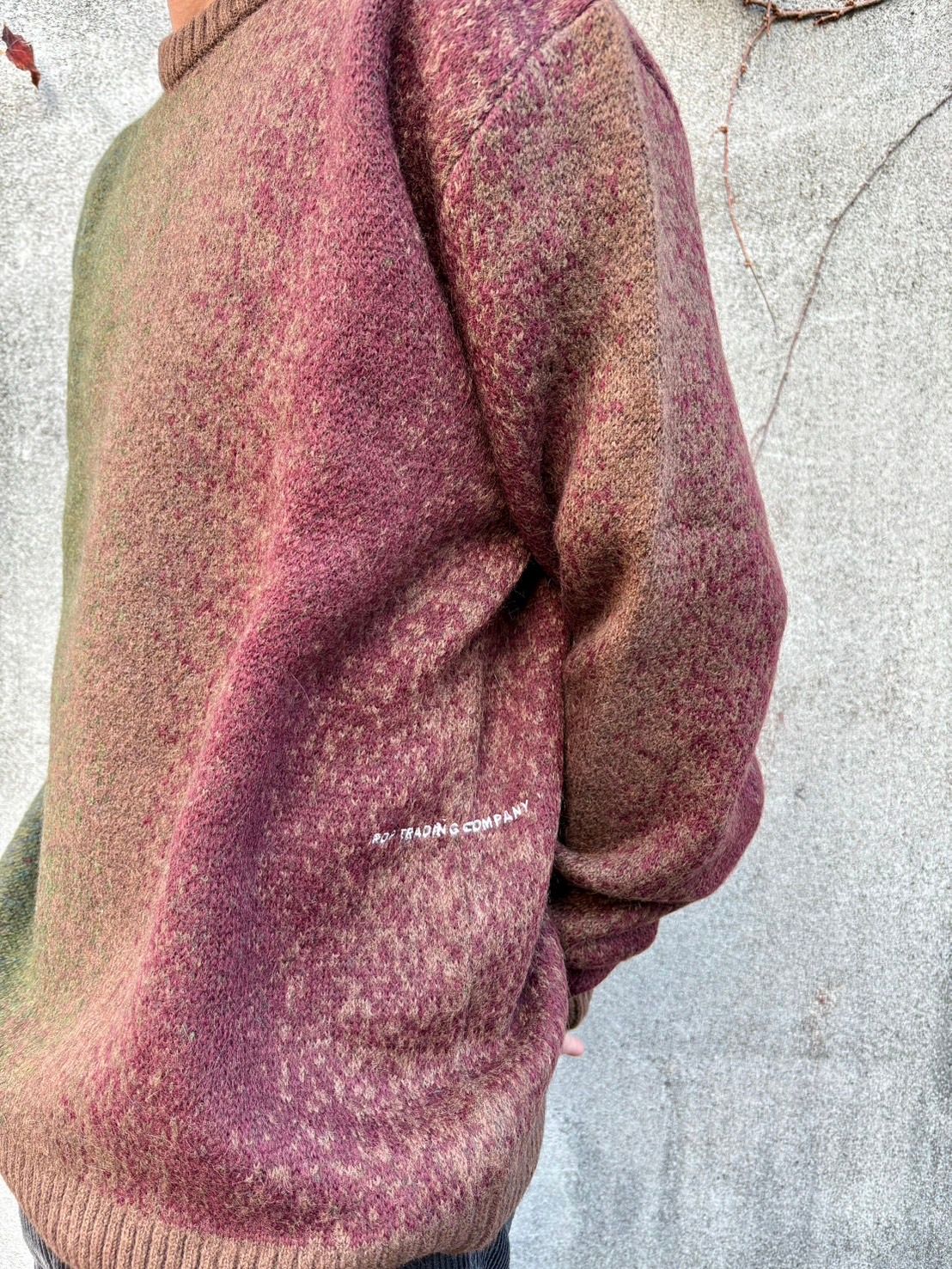 Pop Mohair Striped Knitted Crewneck Multicolour / セーター