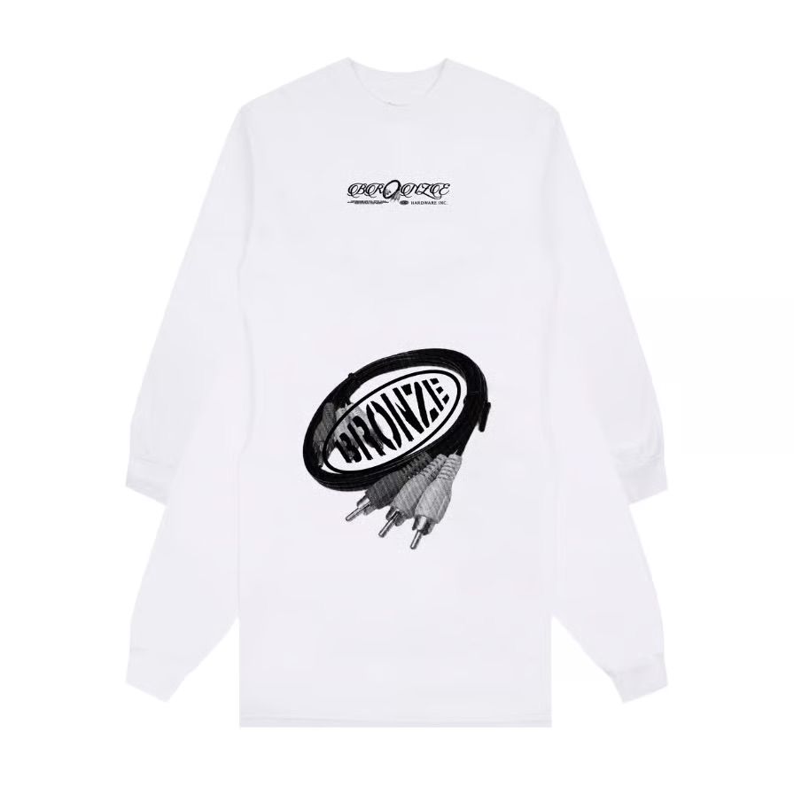 BRONZE 56K RCA CORDS LONG SLEEVE WHITE / ロングスリーブ