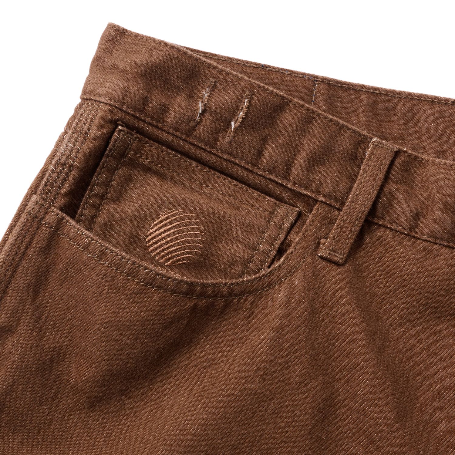 BAGGIE DENIM PANTS BROWN / デニムパンツ