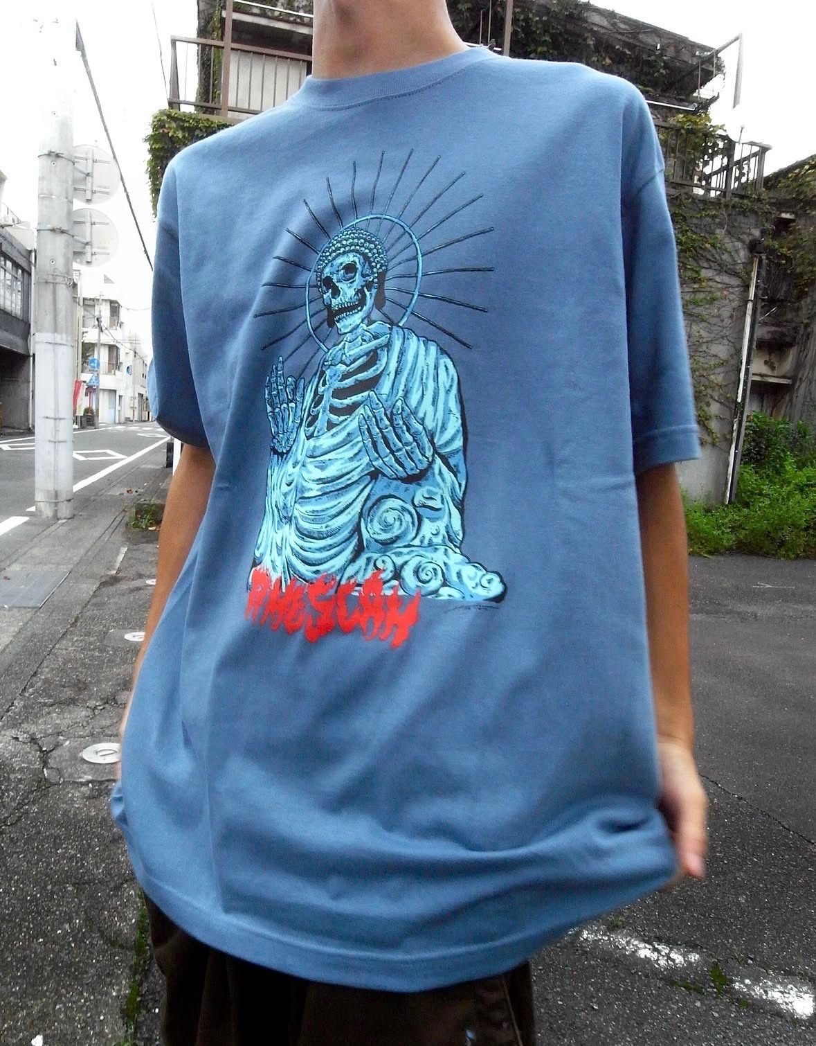 HIROTTON × TIMESCAN GREAT BUDDHA TEE (BLUE) / Tシャツ
