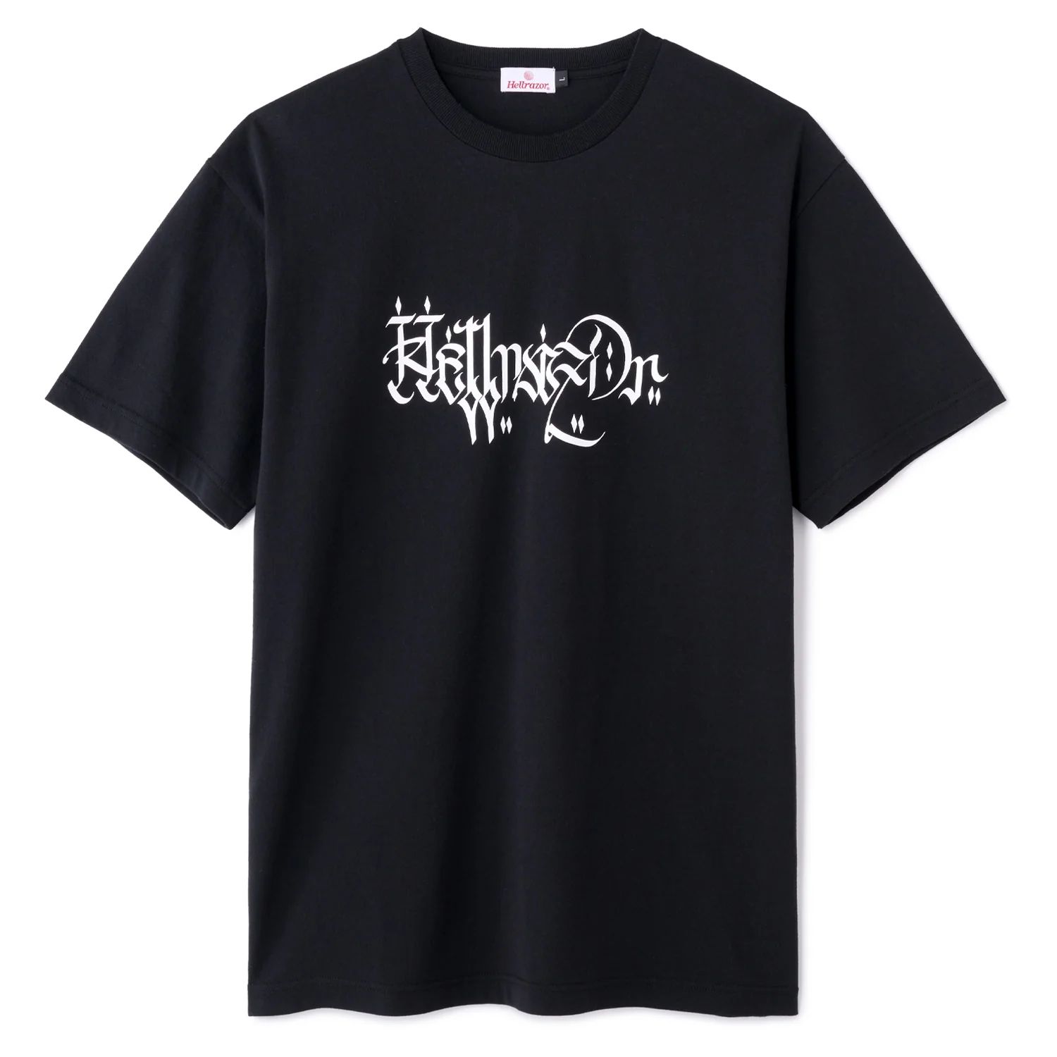 LETTER SHIRT - BLACK HELLRAZOR®︎ MOZYSKEY COLLECTION  / Tシャツ