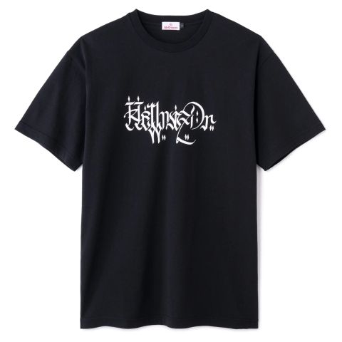 LETTER SHIRT - BLACK HELLRAZOR®︎ MOZYSKEY COLLECTION  / Tシャツ