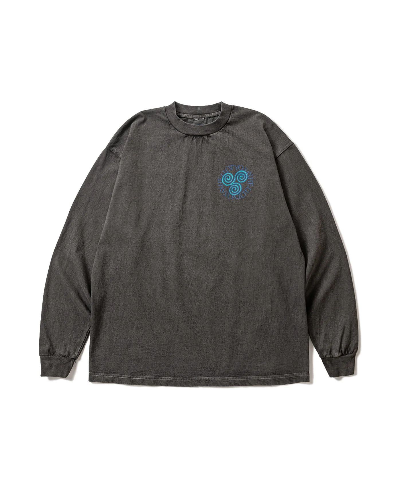 Pigment Slap Logo L/S Tee ( Pigment Black ) / ロンT